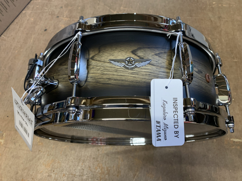 Tama Star Walnut 14 x 5.5  Snare Drum – Satin Black Japanese Sen Burst TWS1455A-SBJ